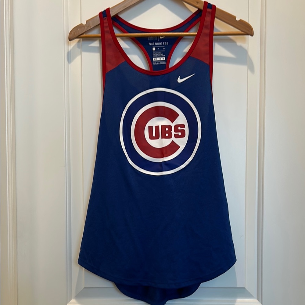 Nike Blue and Red Sleeveless Tank Top